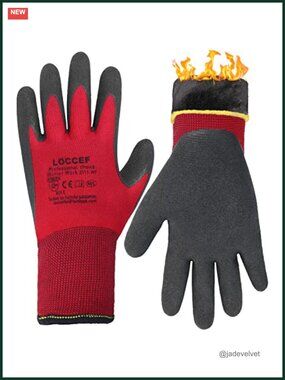 Winter Work Gloves Thermal Insulated Super Grip Puncture Resistant Men Women 2